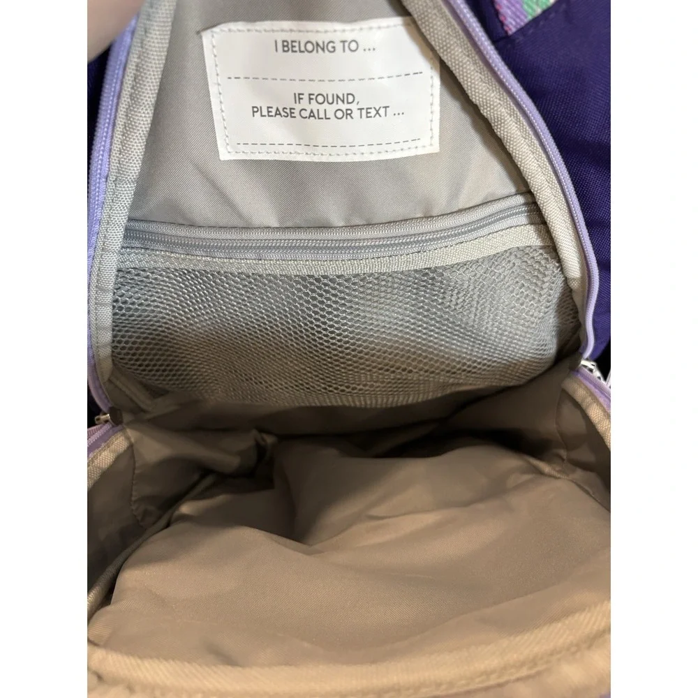 Pottery Barn Mackenzie Rainbow Heart Galaxy Glow-in-the-Dark Large Backpack RUBY